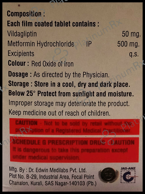 Vigly M 500/50mg Tablet 15s