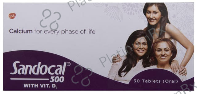 Sandocal 500 with Vit. D3 Tablet 30s