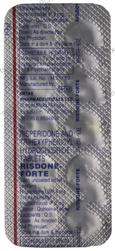 Risdone Forte 4/2mg Tablet 10s