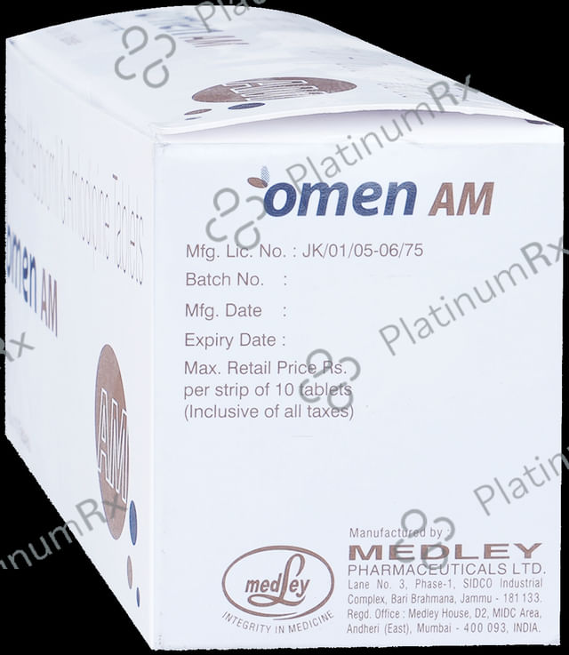 Omen AM 5/20mg Tablet 10s