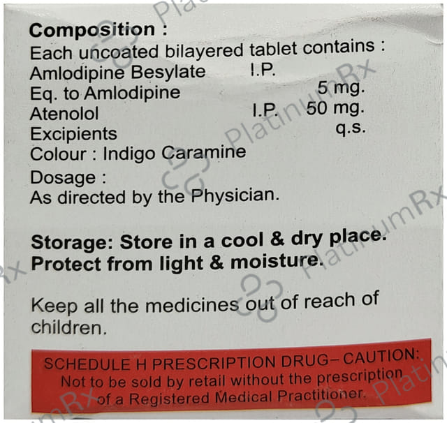 AM T 5/50mg Tablet 15s