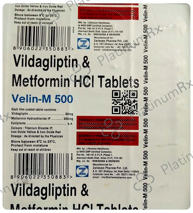 Velin M 500/50mg Tablet 15s