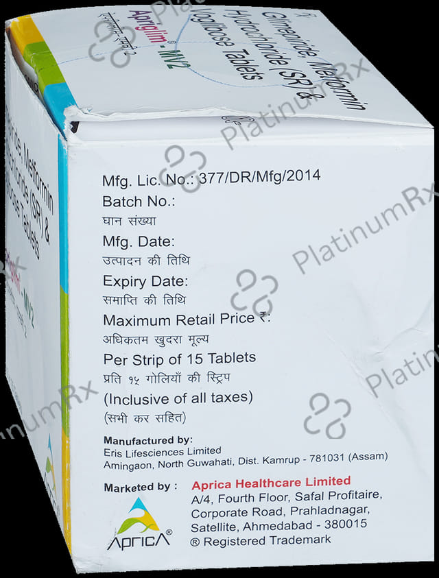 Apriglim-MV 2 Tablet SR 15 Tablet SR