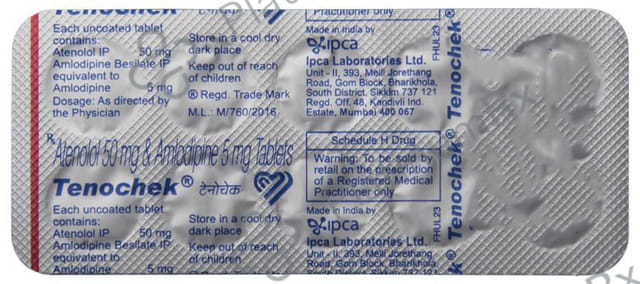 Tenochek 5/50mg Tablet 10s