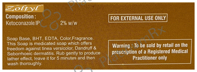 Zoltyl Ketoconazole 2% Soap 75gm