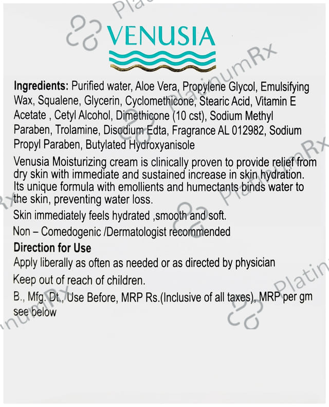 Venusia Moisturizing Cream 100gm