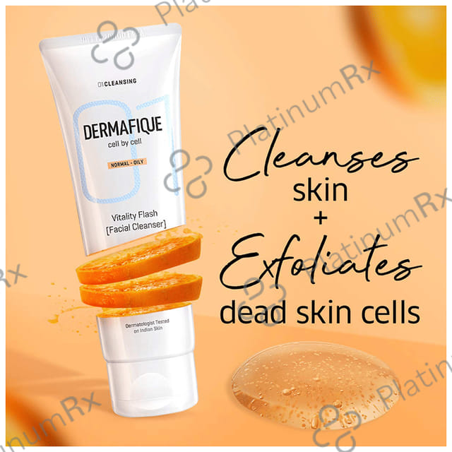Dermafique Normal-Oily Vitality Flash Facial Cleanser