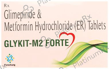 Glykit M 2/1000mg Forte Tablet ER 10s