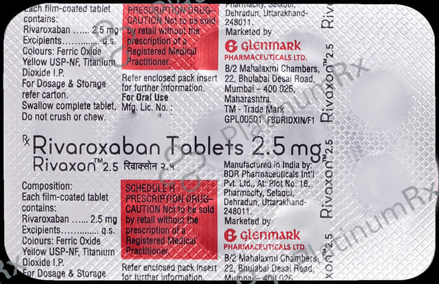 Rivaxon 2.5mg Tablet 14s