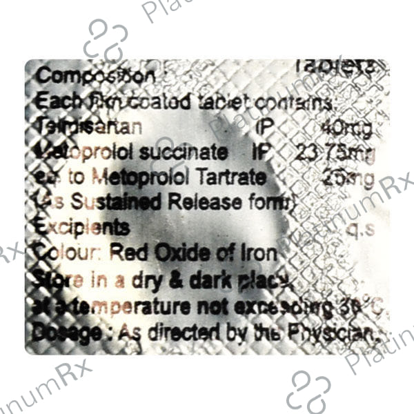 Prosartan MT 40mg/25mg Tablet