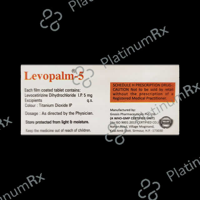Levopalm 5mg Tablet 10s