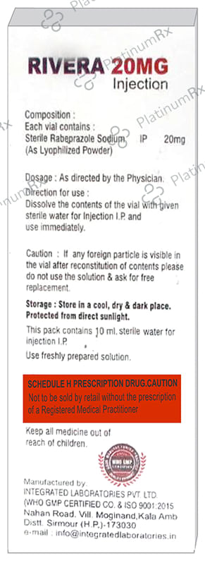 Rivera 20mg Injection 10ml
