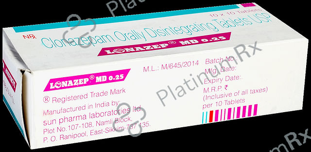 Lonazep 0.25mg Tablet MD