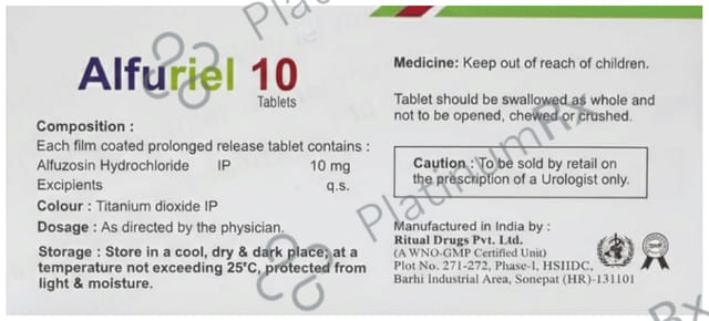 Alfuriel 10mg Tablet PR 10s