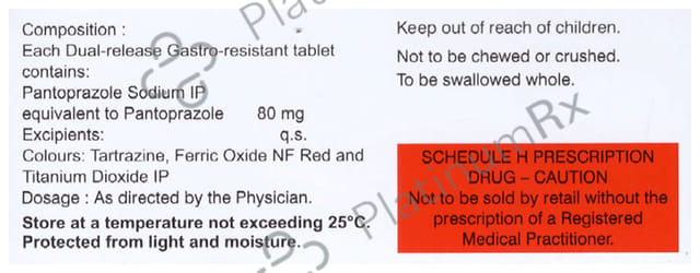 Pantop 80mg Tablet DR 10s