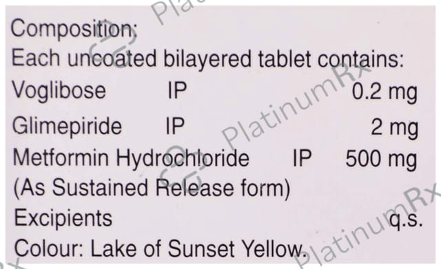 Volpost GM 2/500/0.2mg Tablet 10s