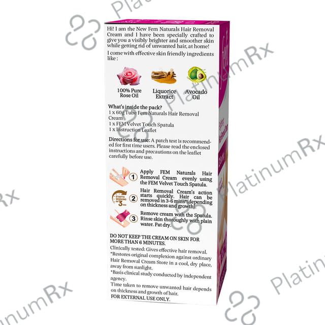Fem Hair Removal Cream Rose 60gm