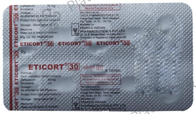 Eticort 30mg Tablet 6s