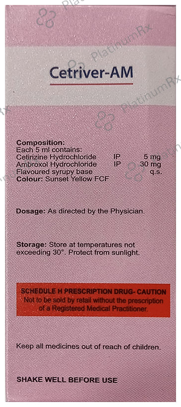 Cetriver AM 5/30mg Syrup 60ml