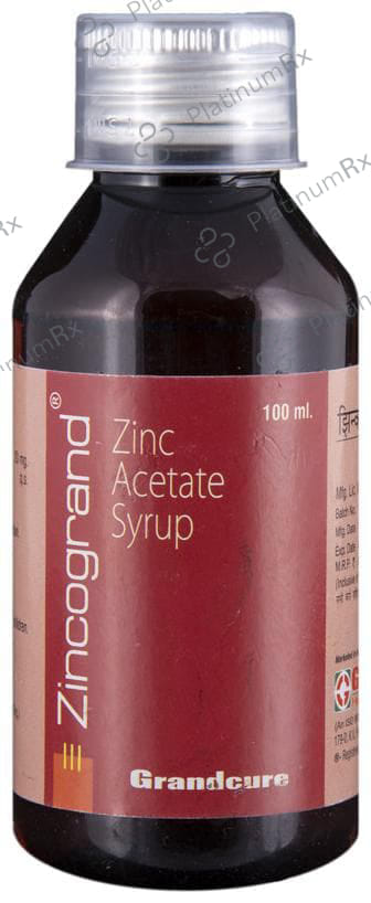 Zincogrand 20mg Syrup 100ml