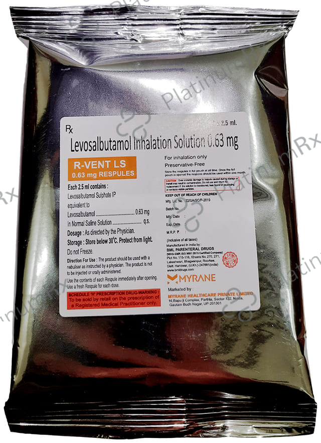 R Vent LS 0.63mg Respules 6X2.5ml