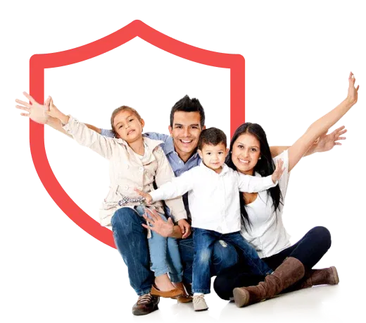 Happy family banner image