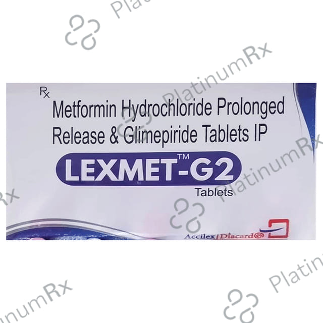 Lexmet G 2/500mg Tablet PR 10s