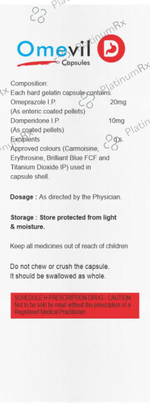 Omevil D 10/20mg Capsule 15s
