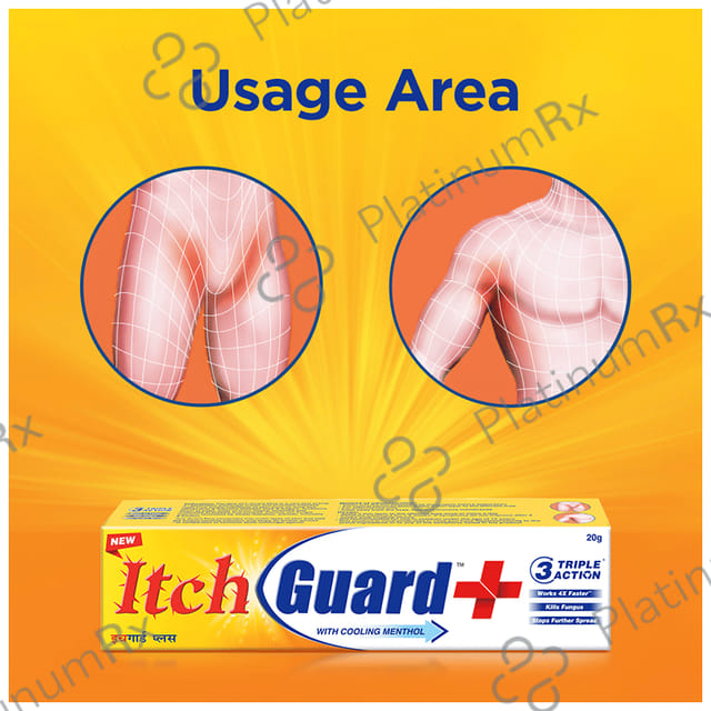 Itch Guard Plus Triple Action 1% Cream 20gm