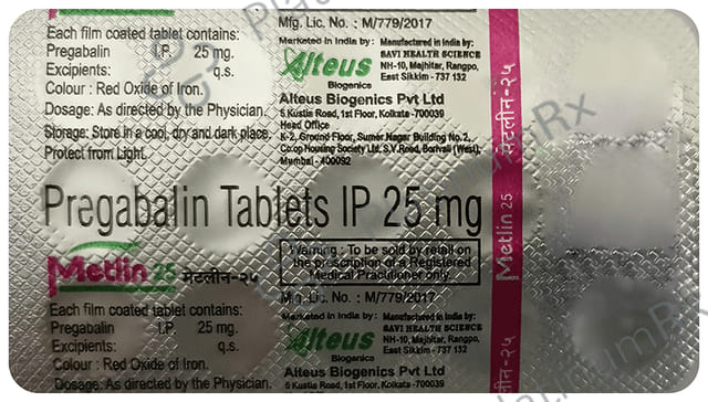 Metlin 25 Tablet 15 Tablet