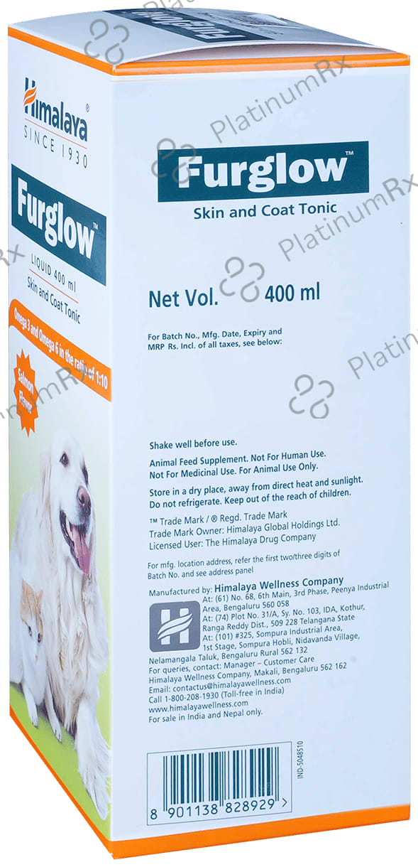 Himalaya Furglow Oral Coat Tonic (For Pets) 400 ml