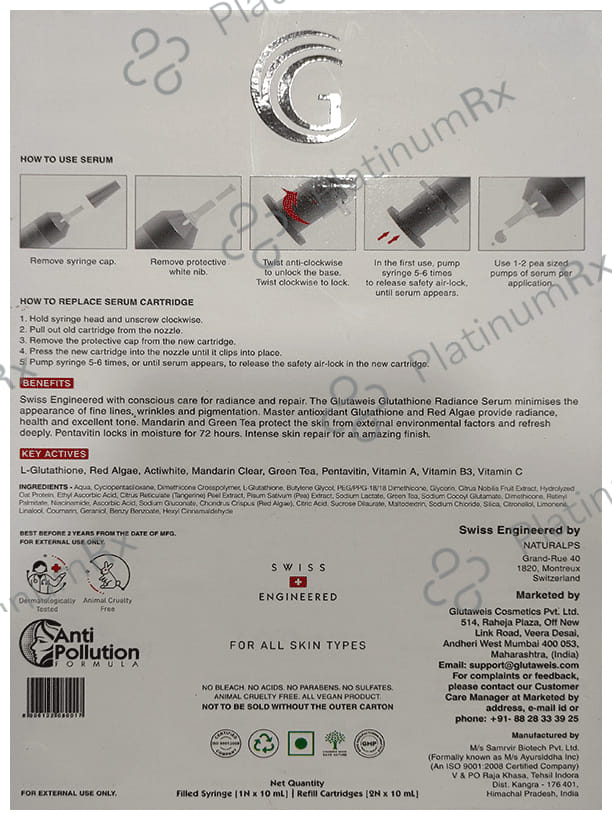 Glutaweis Glutathione Radiance Serum