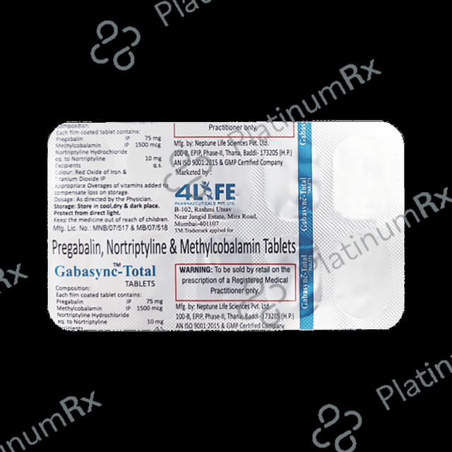 Gabasync Total Tablet 10s