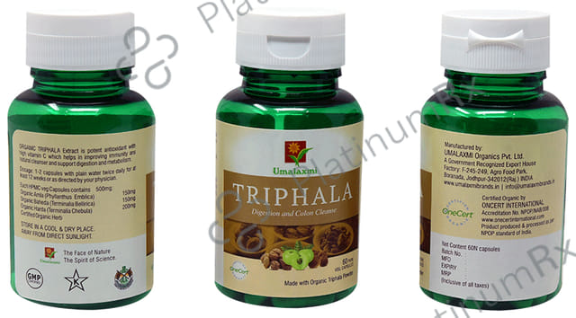 Umalaxmi Organics Triphala Veg Capsules