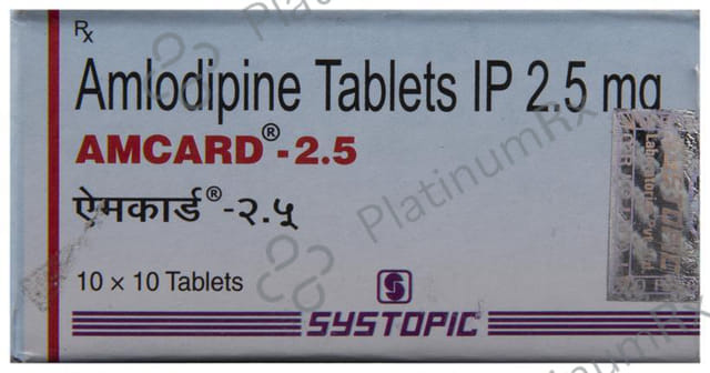 Amcard 2.5mg Tablet 10s