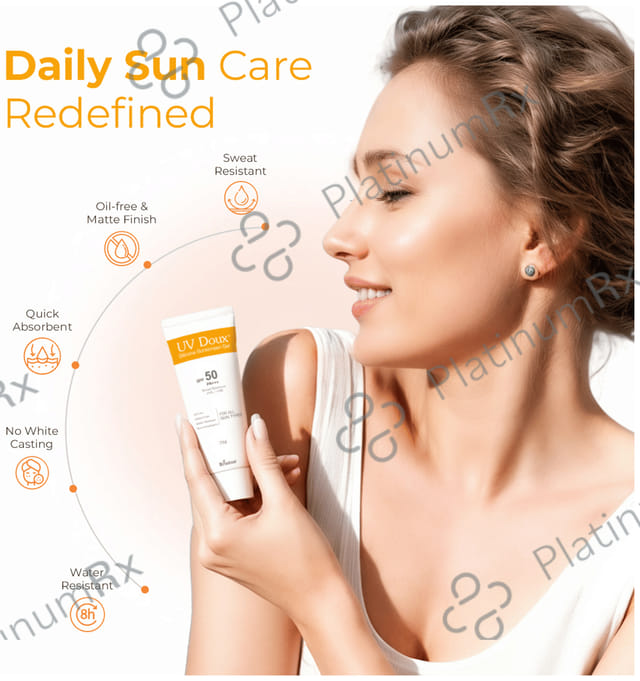 UV Doux Silicone Sunscreen SPF 50 Gel 75gm