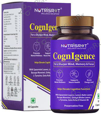 Nutrisrot CognIgence Brain Booster Supplement for Sharper Mind, Memory & Cognitive Functions