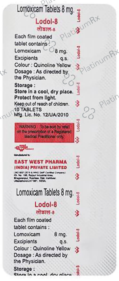 Lodol 8mg Tablet