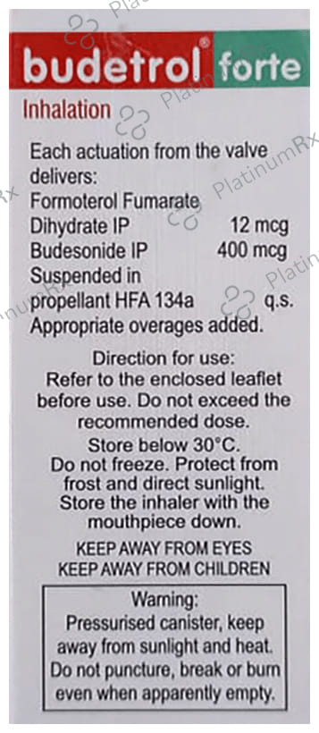 Budetrol Forte 400/12mcg Inhaler 1s