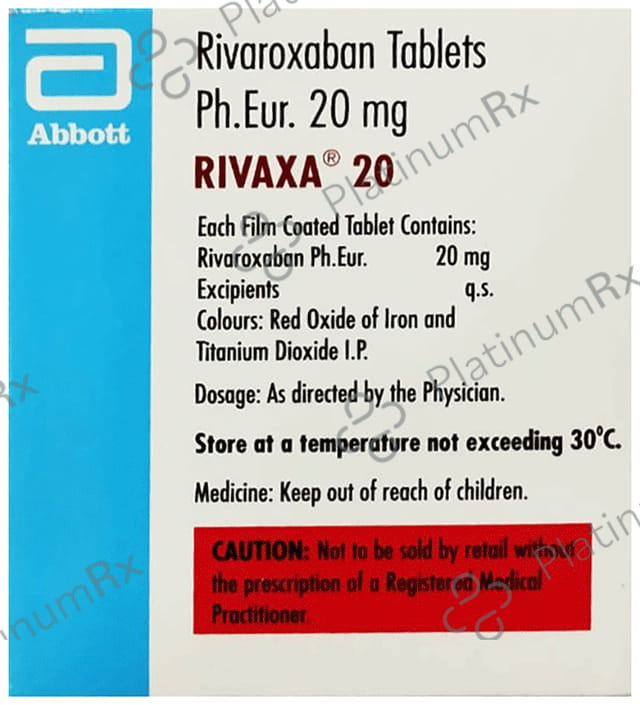 Rivaxa 20mg Tablet 15s