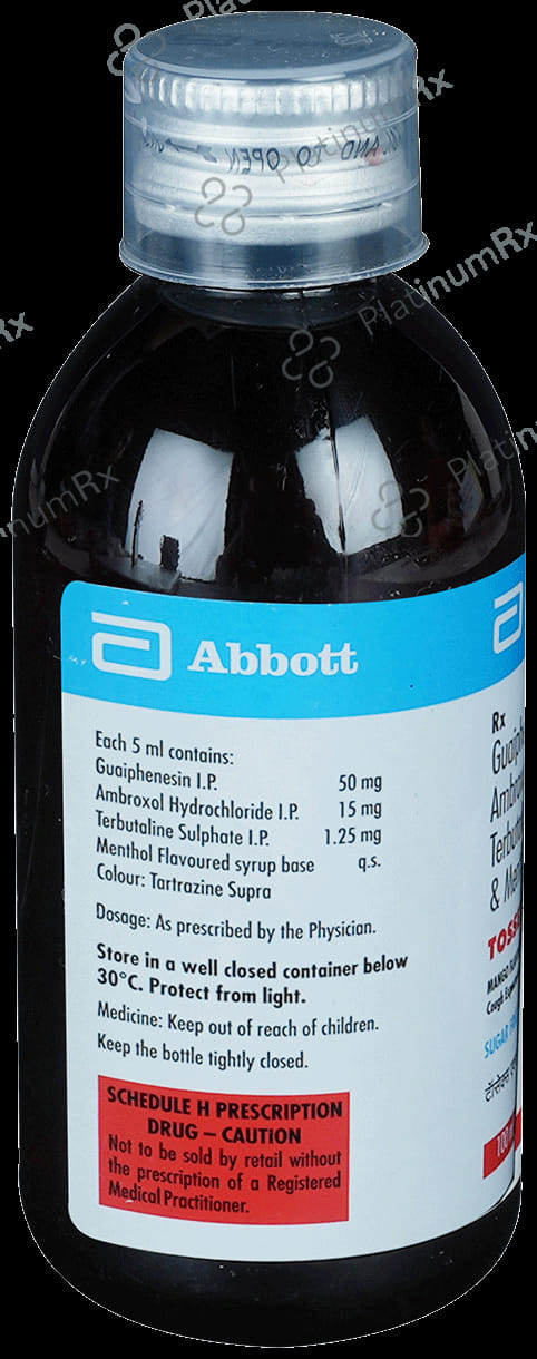 Tossex XP Expectorant Mango Sugar Free Syrup 100ml