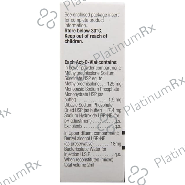 Solu Medrol 125mg Injection 2ml