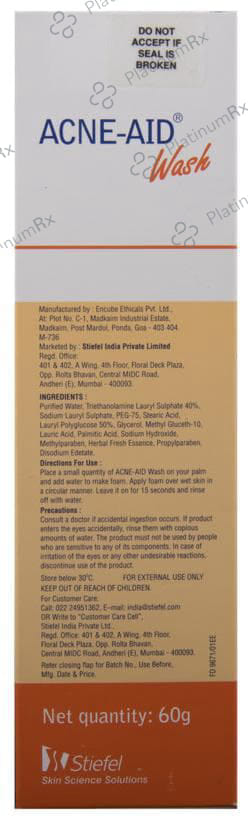 Acne-Aid Wash Facial Cleansing Foam