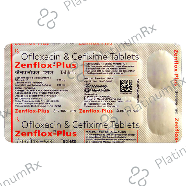 Zenflox Plus 200/200mg Tablet 10s