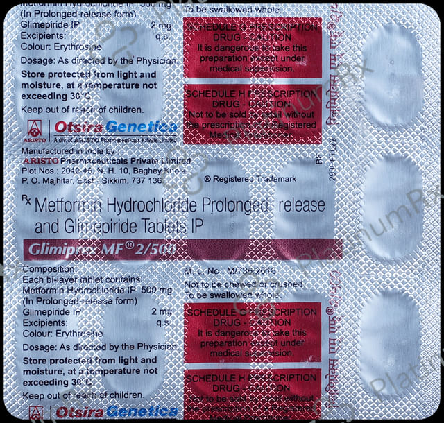 Glimiprex MF 2/500mg Tablet PR 15s
