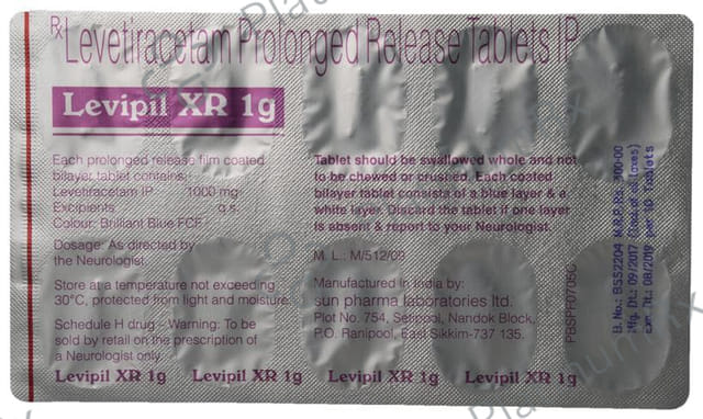 Levipil XR 1000mg Tablet PR 10s