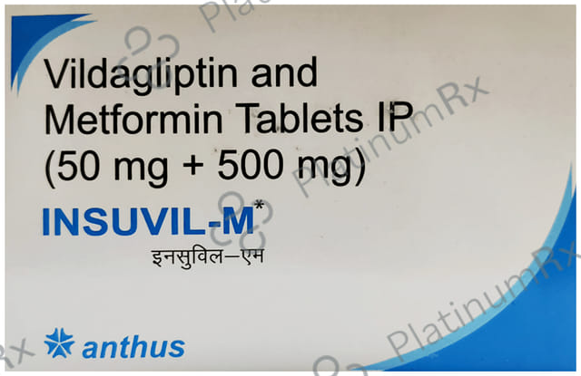 Insuvil M 500mg/50mg Tablet
