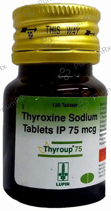 Thyroup 75mcg Tablet 120s