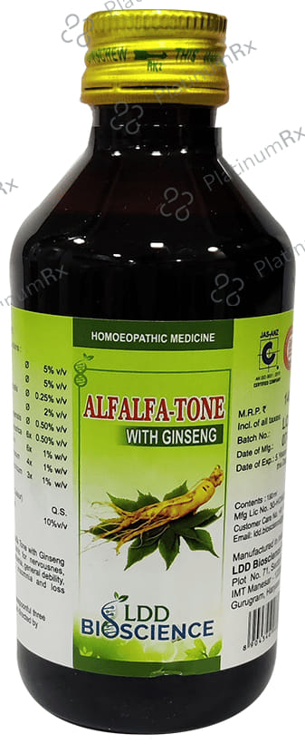 LDD Bioscience Alfalfa-Tone with Ginseng Syrup