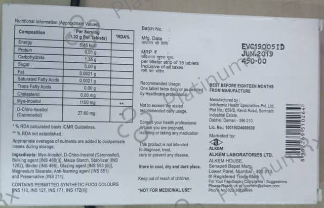 Evacure Tablet 15 Tablet